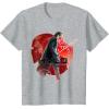 imageStar Wars Last Jedi Kylo Ren Watch Your Back Graphic TShirt TShirtHeather Grey