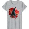 imageStar Wars Last Jedi Kylo Ren Watch Your Back Graphic TShirt TShirtHeather Grey