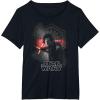 imageStar Wars Last Jedi Kylo Ren Wont Back Down Graphic TShirt TShirtBlack