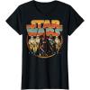 imageStar Wars Last Jedi Vintage Retro Kylo Ren Graphic TShirt TShirtBlack