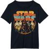 imageStar Wars Last Jedi Vintage Retro Kylo Ren Graphic TShirt TShirtBlack