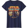 imageStar Wars Last Jedi Vintage Retro Kylo Ren Graphic TShirt TShirtNavy Blue