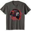 imageStar Wars Rise of Skywalker Kylo Ren Helmet Damage TShirtAsphalt Grey