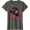 imageStar Wars Rise of Skywalker Kylo Ren Helmet Damage TShirtAsphalt Grey