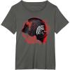 imageStar Wars Rise of Skywalker Kylo Ren Helmet Damage TShirtAsphalt Grey