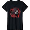 imageStar Wars Rise of Skywalker Kylo Ren Helmet Damage TShirtBlack