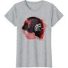 imageStar Wars Rise of Skywalker Kylo Ren Helmet Damage TShirtHeather Grey