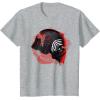 imageStar Wars Rise of Skywalker Kylo Ren Helmet Damage TShirtHeather Grey