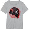 imageStar Wars Rise of Skywalker Kylo Ren Helmet Damage TShirtHeather Grey