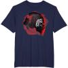 imageStar Wars Rise of Skywalker Kylo Ren Helmet Damage TShirtNavy Blue