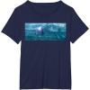 imageStar Wars Rise of Skywalker Rey and Kylo Ren Sea Duel TShirtNavy Blue