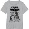 imageStar Wars The Force Awakens Kylo Ren Captain Phasma Portrait TShirtHeather Grey