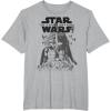 imageStar Wars The Force Awakens Kylo Ren Captain Phasma Portrait TShirtHeather Grey