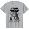 imageStar Wars The Force Awakens Kylo Ren Captain Phasma Portrait TShirtHeather Grey