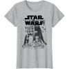 imageStar Wars The Force Awakens Kylo Ren Captain Phasma Portrait TShirtHeather Grey