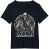 imageStar Wars The Force Awakens Kylo Ren Distressed Portrait TShirtBlack