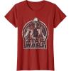imageStar Wars The Force Awakens Kylo Ren Distressed Portrait TShirtCranberry Red