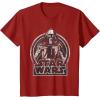imageStar Wars The Force Awakens Kylo Ren Distressed Portrait TShirtCranberry Red