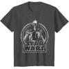 imageStar Wars The Force Awakens Kylo Ren Distressed Portrait TShirtDark Heather Grey