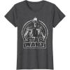 imageStar Wars The Force Awakens Kylo Ren Distressed Portrait TShirtDark Heather Grey