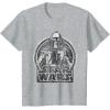 imageStar Wars The Force Awakens Kylo Ren Distressed Portrait TShirtHeather Grey