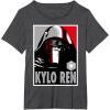 imageStar Wars The Force Awakens Kylo Ren Poster TShirtDark Heather Grey