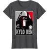imageStar Wars The Force Awakens Kylo Ren Poster TShirtDark Heather Grey