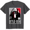 imageStar Wars The Force Awakens Kylo Ren Poster TShirtDark Heather Grey