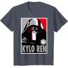 imageStar Wars The Force Awakens Kylo Ren Poster TShirtHeather Blue