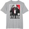 imageStar Wars The Force Awakens Kylo Ren Poster TShirtHeather Grey