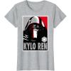 imageStar Wars The Force Awakens Kylo Ren Poster TShirtHeather Grey