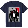 imageStar Wars The Force Awakens Kylo Ren Poster TShirtNavy Blue