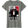 imageStar Wars The Force Awakens Kylo Ren Poster TShirtOlive Heather