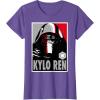 imageStar Wars The Force Awakens Kylo Ren Poster TShirtPurple Heather