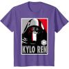 imageStar Wars The Force Awakens Kylo Ren Poster TShirtPurple Heather