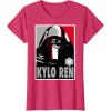imageStar Wars The Force Awakens Kylo Ren Poster TShirtRed Heather