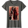 imageStar Wars The Force Awakens Kylo Ren Red Poster Portrait TShirtAsphalt Grey