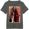 imageStar Wars The Force Awakens Kylo Ren Red Poster Portrait TShirtAsphalt Grey