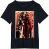imageStar Wars The Force Awakens Kylo Ren Red Poster Portrait TShirtBlack
