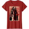 imageStar Wars The Force Awakens Kylo Ren Red Poster Portrait TShirtCranberry Red