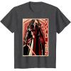 imageStar Wars The Force Awakens Kylo Ren Red Poster Portrait TShirtDark Heather Grey