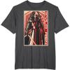 imageStar Wars The Force Awakens Kylo Ren Red Poster Portrait TShirtDark Heather Grey