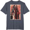 imageStar Wars The Force Awakens Kylo Ren Red Poster Portrait TShirtHeather Blue
