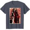 imageStar Wars The Force Awakens Kylo Ren Red Poster Portrait TShirtHeather Blue
