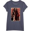 imageStar Wars The Force Awakens Kylo Ren Red Poster Portrait TShirtHeather Blue