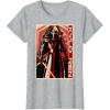imageStar Wars The Force Awakens Kylo Ren Red Poster Portrait TShirtHeather Grey