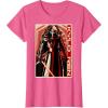 imageStar Wars The Force Awakens Kylo Ren Red Poster Portrait TShirtPink Heather