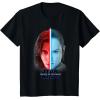 imageStar Wars The Rise Of Skywalker Rey ampamp Kylo Ren Split TShirtBlack