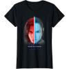 imageStar Wars The Rise Of Skywalker Rey ampamp Kylo Ren Split TShirtBlack