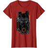 imageStar Wars The Rise of Skywalker Kylo Ren Badge TShirtCranberry Red